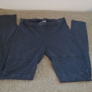 Grunge charcoal grey leggings